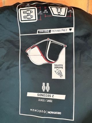 Tienda de campaña 2,7 kg