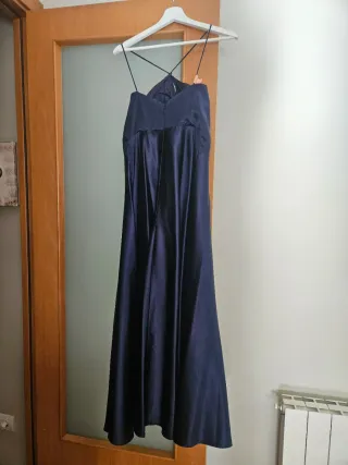 Vestido largo azul