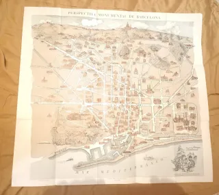 Mapa Monumental Barcelona 1958