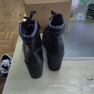 Botines de tacón negros mujer