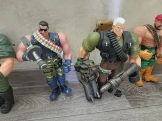 Lote 5 Figuras Soldados de Plástico