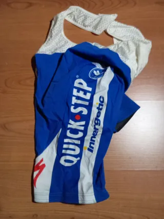 Maillot Ciclismo Quick Step Azul y Blanco