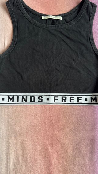 Top deportivo negro Pull&Bear