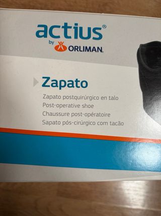 Zapato postquirúrgico negro