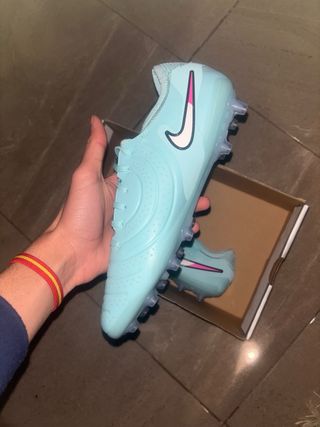 Botas Nike Tiempo Legend 10 AG Azul/Rosa