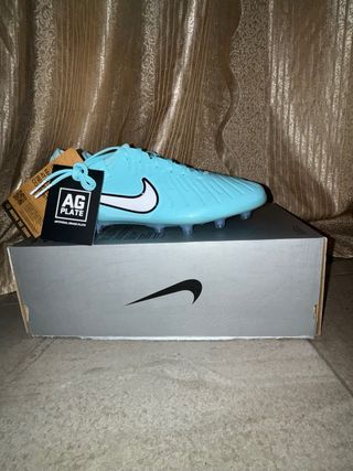 Botas Nike Tiempo Legend 10 AG Azul/Rosa