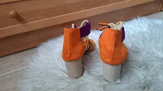 Sandalias de tiras multicolor