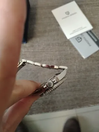 Reloj Pagani Design GMT Verde modelo sprite  Plata