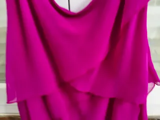 Vestido volantes cruzados elástico