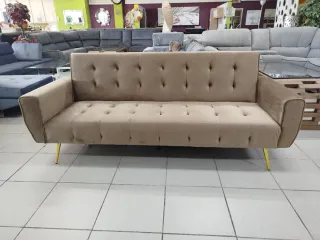 Sofá Cama Tela Camel o Gris Oscuro