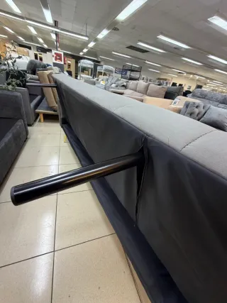 Sofá Cama Tela Camel o Gris Oscuro