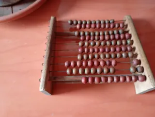Ábaco antiguo de madera para coleccionistas