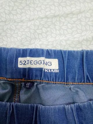 Pantalón vaquero elástico mujer