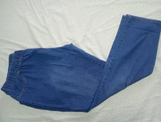 Pantalón vaquero elástico mujer