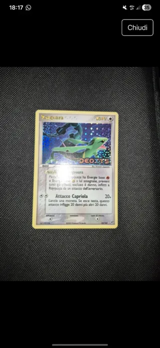 Carta Pokémon Rayquaza Holo 22/107