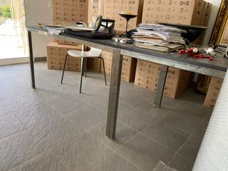 2 Mesas Comedor Ikea Metal Madera