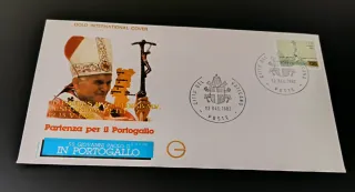 7 Sobres Viaje Papa Juan Pablo II Portugal 1982