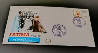 7 Sobres Viaje Papa Juan Pablo II Portugal 1982