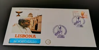 7 Sobres Viaje Papa Juan Pablo II Portugal 1982