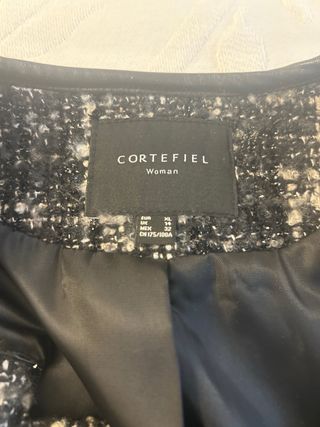 Chaqueta Tweed Cortefiel XL