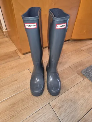 Botas de agua Hunter grises talla 36