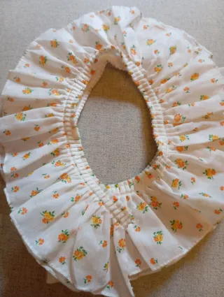 Visillo Hilo Cocina Volante Flores