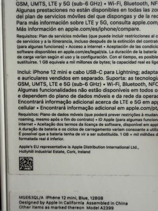 iPhone 12 Mini Azul 128 gb