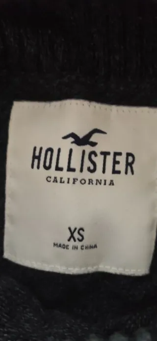 Jersey Cuello Alto Hollister Negro Hombre