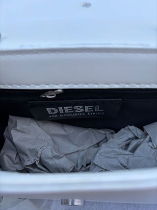 Borsa a mano Diesel bianca da donna premium