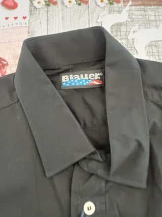 Camicia Blauer Nera Uomo