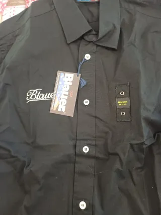 Camicia Blauer Nera Uomo