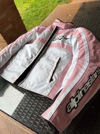 Chaqueta Alpinestars Mujer Rosa y Blanca
