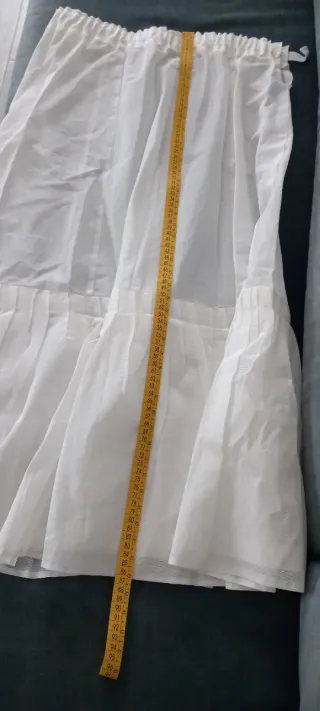 Cancán vestido comunión blanco