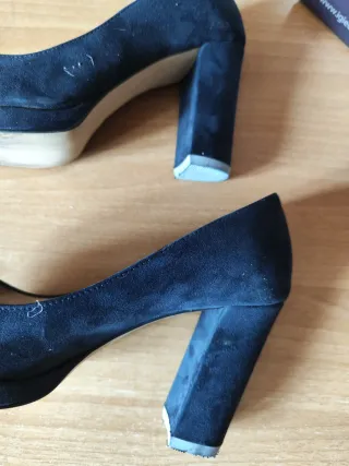 Scarpe donna Kammi pelle scamosciata blu