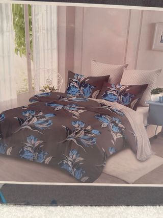 Juego de sábanas floral ,6 piezas 100%algodon