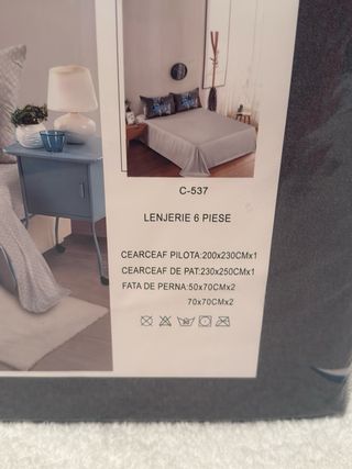 Juego de sábanas floral ,6 piezas 100%algodon