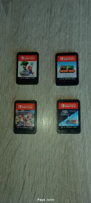4 Juegos Nintendo Switch: Mario Kart, Wonder,2