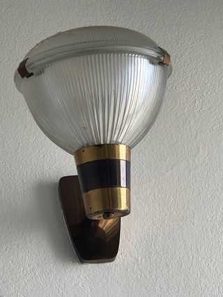 Lampadario ottone vintage anni '50 Stilnovo, Italy