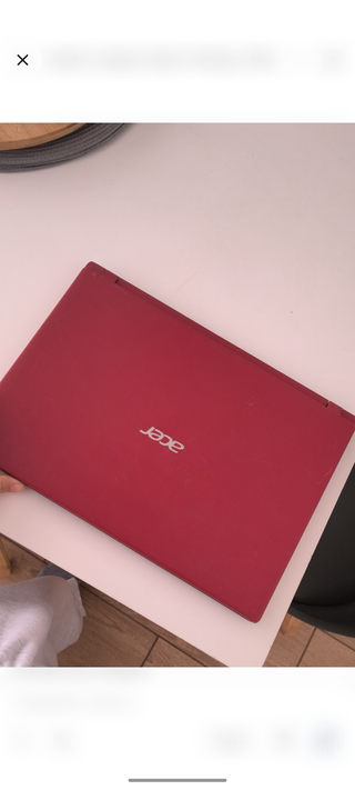 Portátil Acer Aspire Rojo
