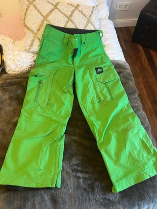 Pantalón esquí freeride AG verde Talla XS
