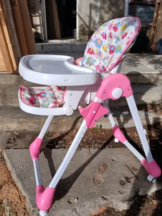 Trona para bebé con estampado de elefantes