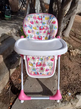 Trona para bebé con estampado de elefantes