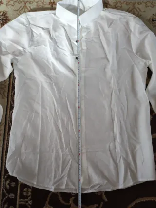 Camisa de vestir blanca hombre