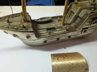 Veliero Galeone Vintage Metallo Vetroresina
