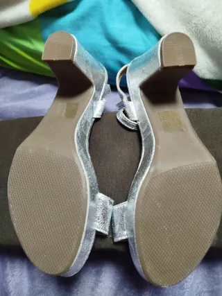 Sandalias Plataforma Plateadas