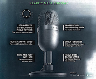 Razer Seiren Mini Micrófono USB Negro/Plata