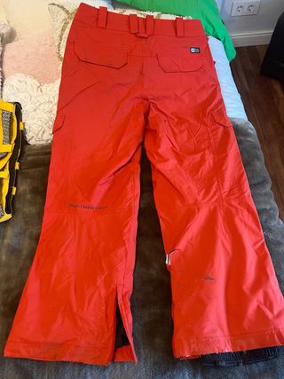 Pantalón esquí freeride AG naranja/rojo (Talla L)