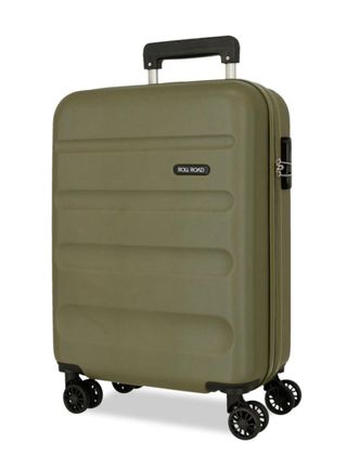 Maleta verde militar con ruedas. 38x55x20