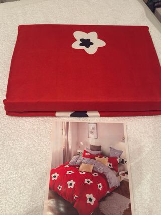 Juego de sábanas blancas,6 piezas,algodon