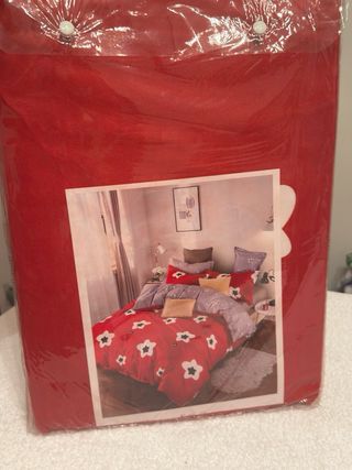 Juego de sábanas blancas,6 piezas,algodon